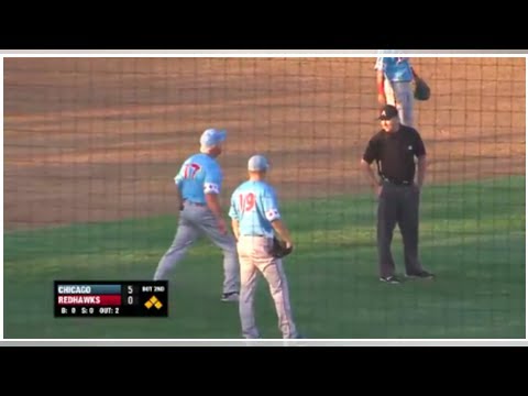 Indie League Manager So Upset Over Call He Removes 3rd Base & Gives It To Kid