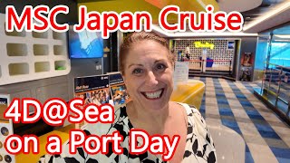 MSC Bellissima Japan Cruise Yatsushiro Port Stop. We Stayed on Board for Some 4D at Sea.