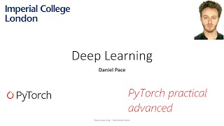 CW0 Imperial's Deep learning course: Introduction to PyTorch Advanced