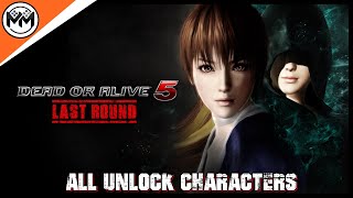 ▶️DEAD OR ALIVE 5 LAST ROUND - ALL UNLOCK CHARACTERS STEAM 🎮