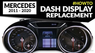 Mercedes (2011-2020 models) instrument cluster repair – middle display replacement