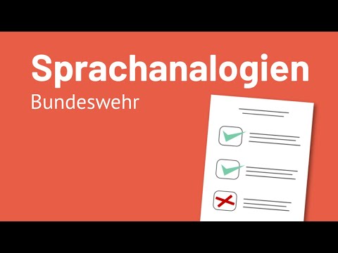 DIESE 5 Fragen zu SPRACHANALOGIEN im Bundeswehr Einstellungstest MUSST du können!