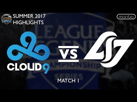 C9 vs CLG Game 1 Highlights NA LCS Summer 2017 Cloud 9 vs Counter Logic Gaming LoL eSports