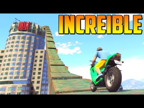 MEGA RAMPA GIGANTESCA!! - Gameplay GTA 5 Online Funny Moments