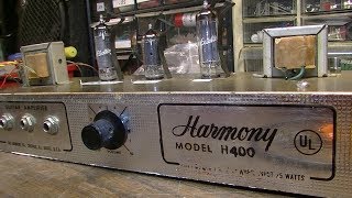Video thumbnail for 60s Harmony H400 Student Amp Gets Upgrade - I BROKE A NAIL! by The Guitologist