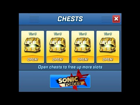 Sonic forces - golden chests unboxing