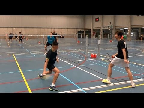 Men's doubles semi final A Drive tournament.