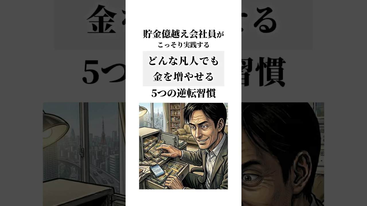貯金億越え会社員がこっそり実践するどんな凡人でも金を増やせる5つの逆転習慣