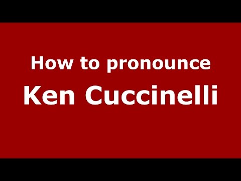 How to pronounce Ken Cuccinelli (American English/US) - PronounceNames.com