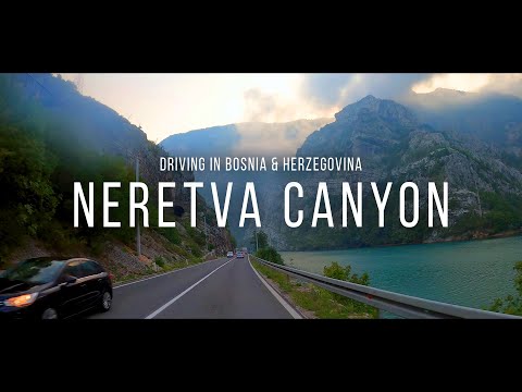 Neretva Canyon Road from Mostar to Jablanica Bosnia and Herzegovina