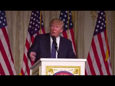 President Trump joke about Pavarotti 3/20/2016 Palm Beach