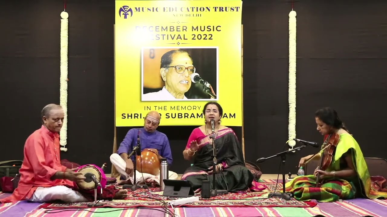 Carnatic Vocal concert by VASUDHA RAVI | Music Education Trust Season 2022