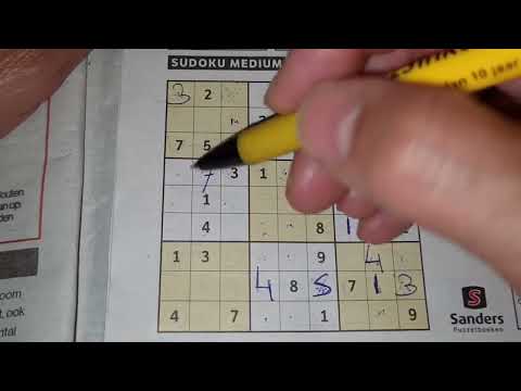 Again Our Daily Sudoku practice continues. (#4550) Medium Sudoku. 05-14-2022