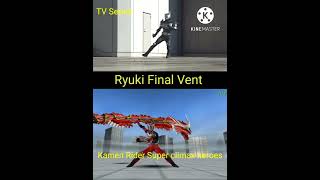Download lagu Kamen Rider Ryuki Final Vent TV&KR SCH Comparison mp3