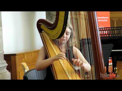 „Jugend musiziert“ - Emily Hoppe Alphonse Hasselmans Gitana, Op 21 Doppelharfe