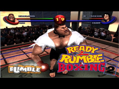 Rumbleman - Ready 2 Rumble Boxing Round 2 - Arcade mode(Dreamcast) 4k60fps