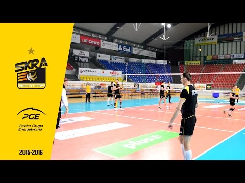 Trening siatkarzy PGE Skry przed meczem z ZAKSĄ