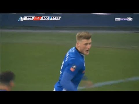 Stephen Humphrys scores for Rochdale 1-1 Tottenham Hotspur fa cup replay at wembley