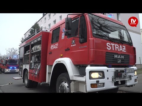 Ćwiczenia strażackie w redakcji "Gazety Jarocińskiej" [www.jarocinska.pl]