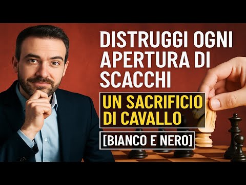 Distruggi Ogni Apertura di Scacchi con un Sacrificio di Cavallo [Bianco e Nero]