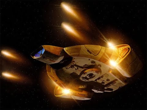 USS Defiant is Destroyed at the battle at Chin'toka HD  - Deep Space Nine Season 7 Episode 20