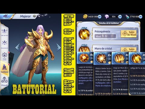 Mu de Aries:  Guía de Habilidades y Cosmos Saint Seiya Awakening