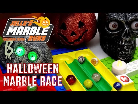 Halloween Marble Race 3 with Hubelino Tower- Jelle's Marble Runs