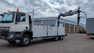 Dropside camion DAF CF 330 FAT 6x4 Daycab Euro6A - Open loading area 6.4m + PM 15522 de vânzare - Imagine 4 | Autoline RO Dropside camion DAF CF 330 FAT 6x4 Daycab Euro6A - Open loading area 6.4m + PM 15522 | Imagine 4 - Autoline
