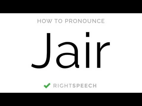 Jair - How to pronounce Jair - American Boy Name