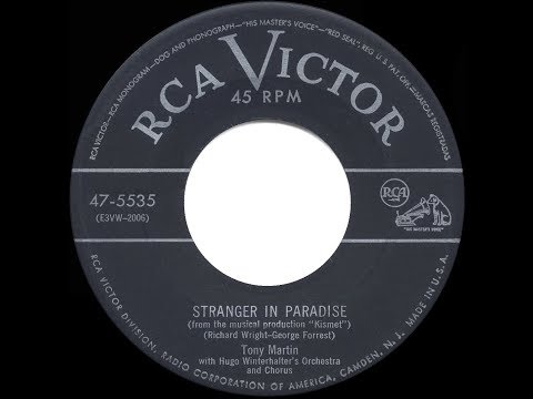 1954 HITS ARCHIVE: Stranger In Paradise - Tony Martin