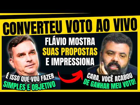 Flávio Bolsonaro Apresenta Suas Propostas e Impressiona no Igor no Flow
