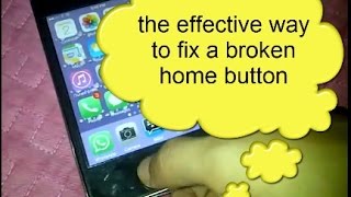 how to fix a broken home button of iphone ipod