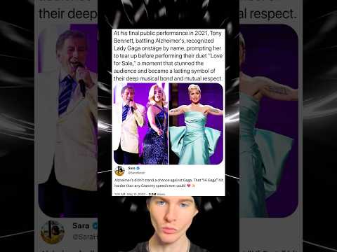 At his final public performance in 2021, Tony Bennett, battling Alzheimer’s, recognized Lady Gaga