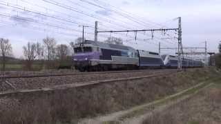 preview picture of video 'La CC72074 achemine la rame TGV 736'