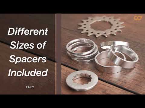 CyclingDeal Quality Single Speed Conversion Kit Fixie Bike Shimano Adaptor FK-02