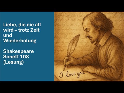 Shakespeare Sonett 108 - Was ewig liebt, wird nie banal | Übersetzung & Lesung: Jochen Lehmensick