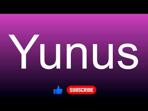 How to correctly pronounce - Yunus