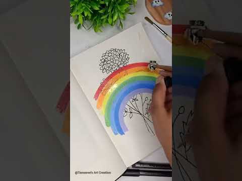 flowers for pride 🌈🏳️‍🌈🌷...#flowers #pridemonth #tanusree #rainbow #brustro