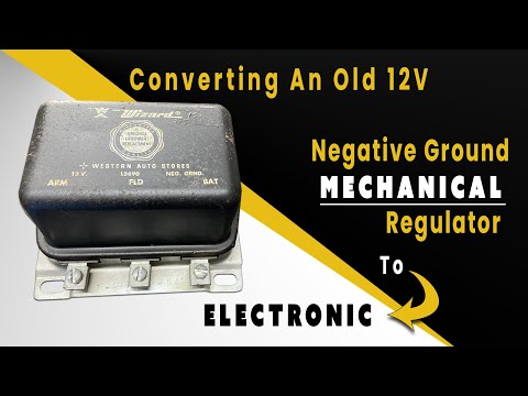 Converting 12V Negative Ground Mechanical Regulator to Electronic
