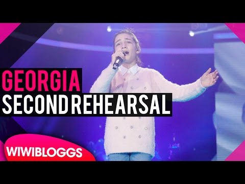 Second rehearsal: Mariam Mamadashvili (Georgia) Junior Eurovision 2016 "Mzeo"