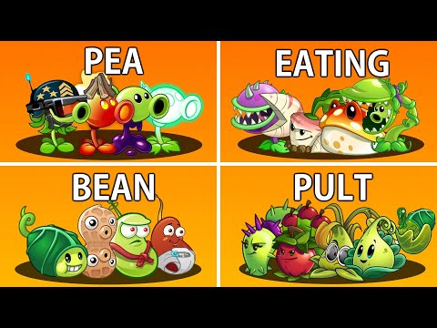 4 Team PEA x PULT x BEAN x EAT Battlez - Who Will Win? Pvz 2 Team Plant vs Team Plant