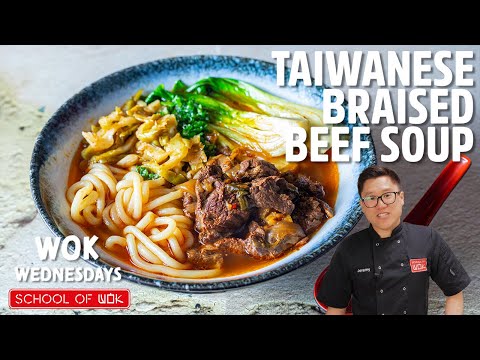 Delicious Taiwanese Braised Beef Noodle Soup Recipe!