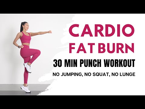 30MIN PUNCH CARDIO WORKOUT - Intense Full Body Fat Burn🔥No Jumping, No Squat, No Lunge