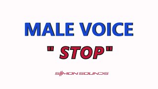 Male voice  STOP  - Sound Effect (SFX)