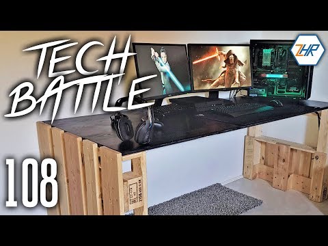 Tech Battle Episode 108 - Schreibtisch aus Europaletten!