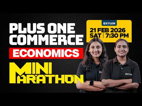 Plus One Commerce Model Exam - Economics | MINI MARATHON | Xylem Plus One Commerce
