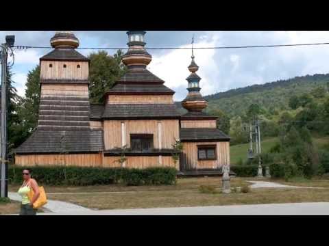 Zabytkowa drewniana cerkiew w Krempnej