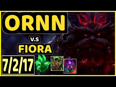 HOYA (ORNN) vs FIORA - 7/2/17 KDA TOP CHALLENGER GAMEPLAY - KR