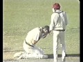 PAIN DEADLY Curtly Ambrose BROKEN JAW And OUT Vs Geoff Lawson 1988 2