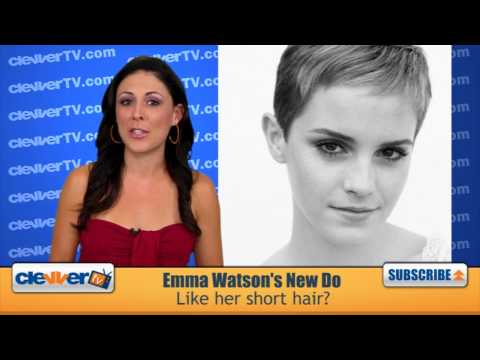 Emma Watson Cuts Her Hair! Like the short, pixie...